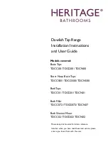 Heritage Bathrooms TDCC00 Installation Instructions And User Manual предпросмотр