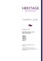 Heritage Bathrooms THA21 Installation Manual preview