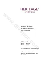 Heritage Bathrooms TSBC00 Installation Instructions And User Manual предпросмотр