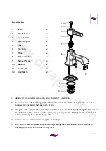 Preview for 5 page of Heritage Bathrooms TSBC00 Installation Instructions And User Manual