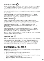 Preview for 9 page of Heritage 023750 Instructions For Use And Care Manual