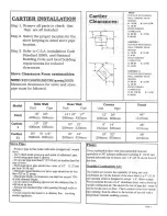 Preview for 3 page of Heritage Cartier 1 Owner'S Installation &  Operating Manual