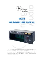 Heritage MCM-8 Preliminary User Manual preview