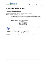 Preview for 14 page of Herkules Hebetechnik GmbH HLS 1200-11 Operating Manual And Test Record