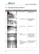 Preview for 16 page of Herkules Hebetechnik GmbH HLS 1200-11 Operating Manual And Test Record