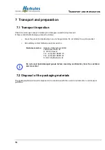 Preview for 16 page of Herkules Hebetechnik GmbH HLS 1200-13 Operating Manual And Test Record