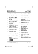 Предварительный просмотр 1 страницы HERKULES 23.424.02 Operating Instructions Manual