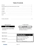 Preview for 2 page of HERKULES AFC2 Owner'S Manual