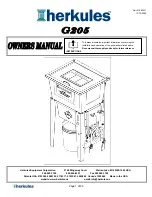 Предварительный просмотр 1 страницы HERKULES G205 Owner'S Manual