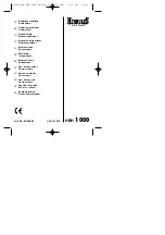 Preview for 1 page of HERKULES HBH 1000 Operating Instructions Manual