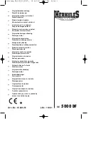 HERKULES SE 5000 DF Original Operating Instructions preview