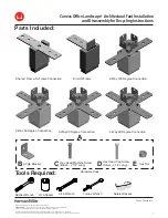 Предварительный просмотр 1 страницы HermanMiller Canvas Office Landscape Architectural Foot Installation And Disassembly For Recycling Instructions