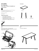 HermanMiller Distil Table Installation Instructions предпросмотр