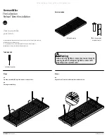 HermanMiller Nelson Bench Installation Instructions предпросмотр