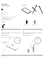 Предварительный просмотр 1 страницы HermanMiller Nelson X-Leg Table Assembly Instructions