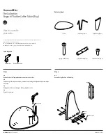 Предварительный просмотр 1 страницы HermanMiller Noguchi Rudder Coffee Table Assembly Instructions