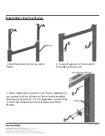 Предварительный просмотр 2 страницы HermanMiller Vivo Interiors Upmount Screen Installation Instruction