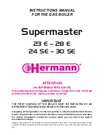 Preview for 1 page of Hermann Supermaster 23 e Instruction Manual