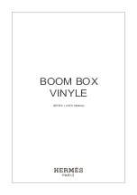 Preview for 1 page of Hermes VINYLE User Manual