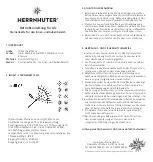 Herrnhuter A1s Operating Instructions предпросмотр