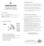 Preview for 2 page of Herrnhuter A1s Operating Instructions