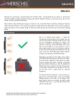 Предварительный просмотр 3 страницы Herschel Select XLS1000W-EU Installation & Operating Instructions Manual