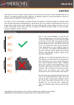 Предварительный просмотр 27 страницы Herschel Select XLS1000W-EU Installation & Operating Instructions Manual