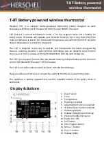 Preview for 2 page of Herschel T-BT Installation And Operating Instructions Manual