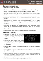 Предварительный просмотр 4 страницы Herschel T-BT Installation And Operating Instructions Manual