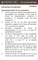 Предварительный просмотр 35 страницы Herschel T-PL Installation And Operating Instructions Manual