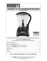 Preview for 1 page of Hershey's L5768 Instruction Manual