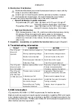 Preview for 10 page of HERSILL V7 g Directions For Use And Maintenance