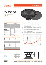 Preview for 10 page of Hertz Cento 250 S4 Owner'S Manual