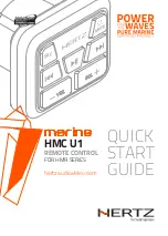 Preview for 1 page of Hertz marine HMC U1 Quick Start Manual