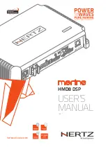 Hertz Marine HMD8 DSP User Manual предпросмотр