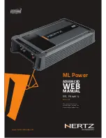 Предварительный просмотр 1 страницы Hertz ML Power 1 Advanced Web Manual