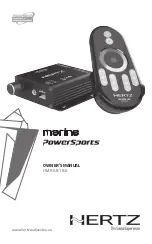 Hertz PowerSports HM RGB 1 BK Owner'S Manual preview