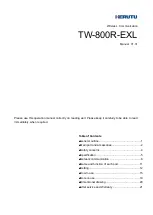 Herutu TW-800R-EXL Manual preview