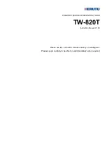 Preview for 1 page of Herutu TW-820T Instruction Manual