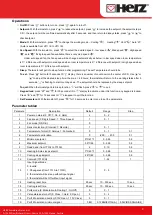 Предварительный просмотр 2 страницы Herz H7711 Series Datasheet