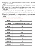 Preview for 3 page of Herzberg HG-8073 Operation And Warranty Manual