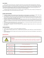 Preview for 4 page of Herzberg HG-8073 Operation And Warranty Manual