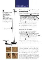 Preview for 2 page of HerzBlut Arco 31850 Instruction And Installation Manual