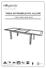 Hesperide ALLURE 139072 Assembly Instructions Manual предпросмотр