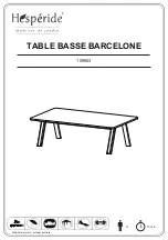 Hesperide BASSE BARCELONE 159603 Assembly Instructions Manual предпросмотр