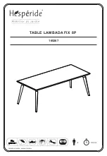 Hesperide LAMBADA 165267 Assembly Instructions Manual предпросмотр