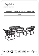 Hesperide SALON LAMBADA SESAME 165576 Assembly Instructions Manual предпросмотр