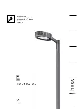 Preview for 1 page of Hess Novara OV Installation And Operating Instructions Manual