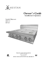 hestan HMB Series Owner'S Manual preview