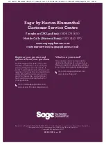 Preview for 1 page of Heston Blumenthal Sage Duo-Temp Pro BES810 Instruction Booklet